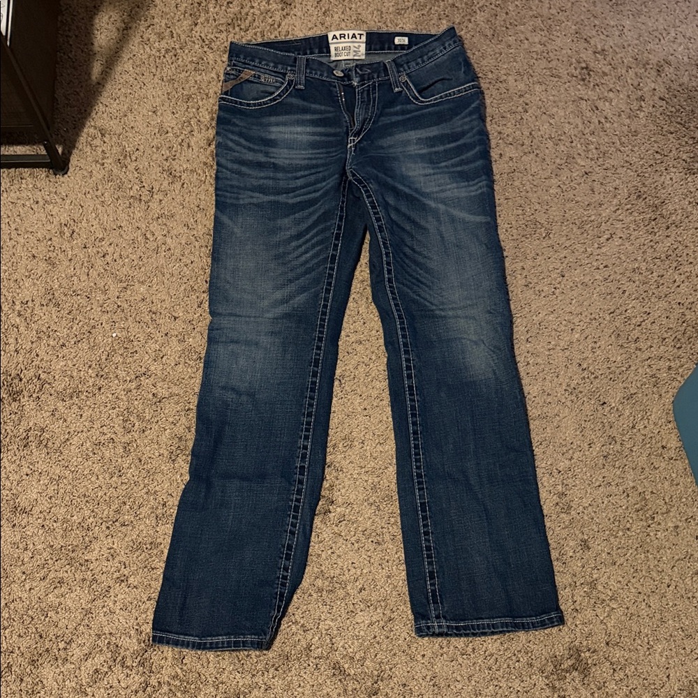 Ariat M4 Relaxed Boot Cut Dark Blue Denim Pants